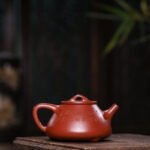 宜兴紫砂壶 I 子冶石瓢_泥料：大红袍_容量：260cc