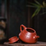 宜兴紫砂壶 I 子冶石瓢_泥料：大红袍_容量：260cc