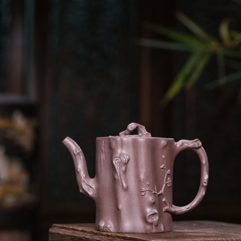 宜兴紫砂壶 I 梅桩_泥料：天青泥_容量：360cc