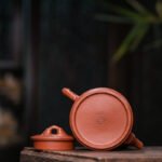 宜兴紫砂壶 I 劲竹_泥料：朱泥_容量：210cc