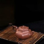 宜兴紫砂壶 I 六方花蕾_泥料：紫泥_容量：300cc